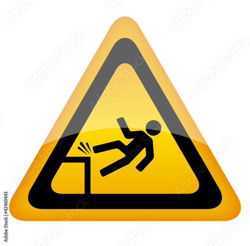 Vector: Vector fall danger sign Vector fall danger sign