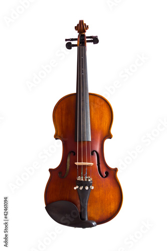 Photo: violin isolated with clipping path violin isolated with clipping path