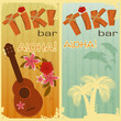 two cards for Tiki bars