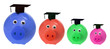 Piggy Banks with Mortarboards