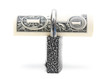 Money and the lock.