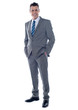 Business executive. Full length portrait