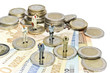 Miniature euro businessmen