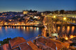 Porto at Night, Portugal.