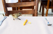 Sparrow on table