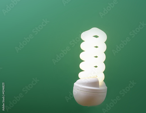 Photo: electrical fluorescent energy-saving lamp electrical fluorescent energy-saving lamp