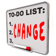 To-Do List Change Word Dry Erase Board Improve