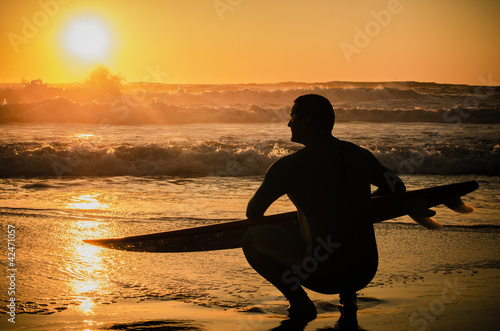 Photo: Surfer watching the waves Surfer watching the waves
