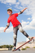 little girl -  skateboarder