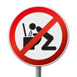Sticker/Schild Verbot Erbrechen