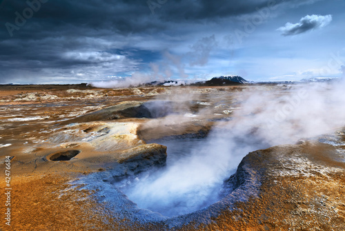 Photo: Steaming Mudpot Steaming Mudpot