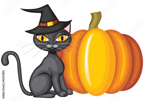 Vector: Halloween kitty Halloween kitty