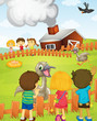 Kids at the farm