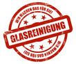 Sternen Stempel rot grunge rt WMDFS GLASREINIGUNG