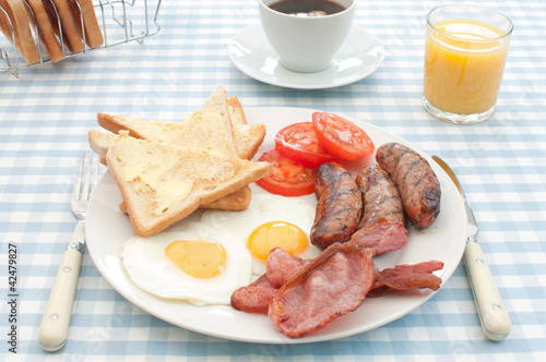Photo: Cooked english breakfast Cooked english breakfast