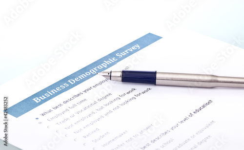 Photo: Business demographic survey Business demographic survey