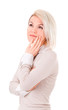 Photo: portrait of a woman with a gesture portrait of a woman with a gesture