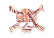 Background illustration of computer trojan horse virus