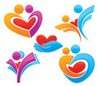 Vetor: bright love, vector collection of abstract symbols bright love, vector collection of abstract symbols