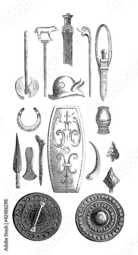 Illustration: Armement des Gaulois - Gallic Weapons Armement des Gaulois - Gallic Weapons
