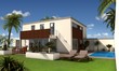 3d modernes EFH mit Flachdach und Pool
