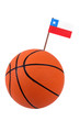 Foto: Volley-ball with a national flag Volley-ball with a national flag