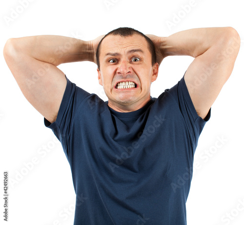 Photo: Extremely angry man Extremely angry man