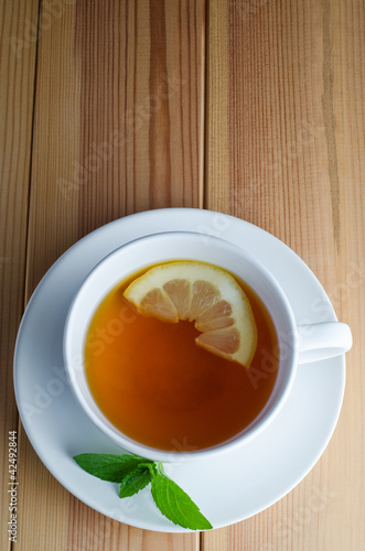 Photo: Lemon Tea with Mint Leaves Lemon Tea with Mint Leaves