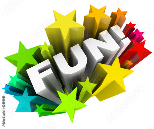 Illustration: Fun Word Stars Starburst Entertainment Amusement Fun Word Stars Starburst Entertainment Amusement