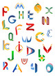 Alphabet symbols from A to Z