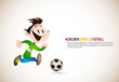 Little Boy PLaying Football