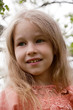 little blonde girl portrait