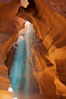 Sun beams shining through a slot Canyon in Arizona.