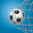 Vektor: Soccer Goal. A soccer ball in a net. Vector illustration Soccer Goal. A soccer ball in a net. Vector illustration