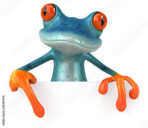 Illustration: Blue frog Blue frog