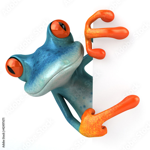 Illustration: Blue frog Blue frog