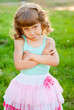 Portrait of girl hurt