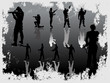 Soldatengruppe-Silhouette