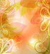 Hand drawing abstract floral background. Element for design.