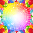 Holiday background with balloons