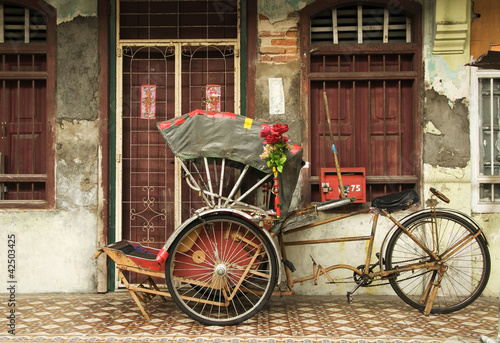 Photo: Old Trishaw, George Town, Penang Old Trishaw, George Town, Penang