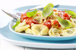Foto: Tortellini with tomato sauce and cheese Tortellini with tomato sauce and cheese
