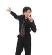 Foto: Little boy with microphone Little boy with microphone