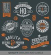 Vektor: Quality and guaranteed - vector signs, emblems and labels Quality and guaranteed - vector signs, emblems and labels