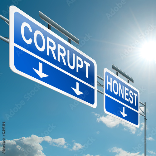 Photo: Corrupt or honest. Corrupt or honest.