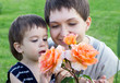 Young mother with son outdoor