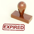 Expired Stamp Showing Product Validity Ended