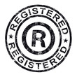 Registered Stamp Shows Copyright Or Trademark