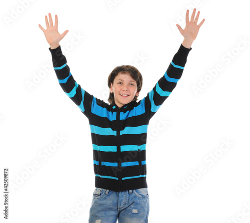 Photo: Portrait of emotionally boy. Portrait of emotionally boy.