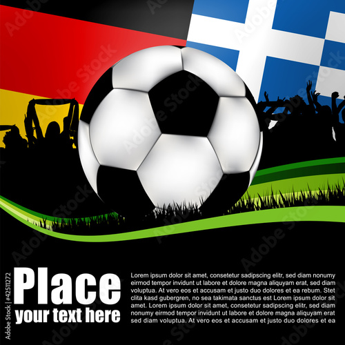 Vektor: soccer germany greece soccer germany greece